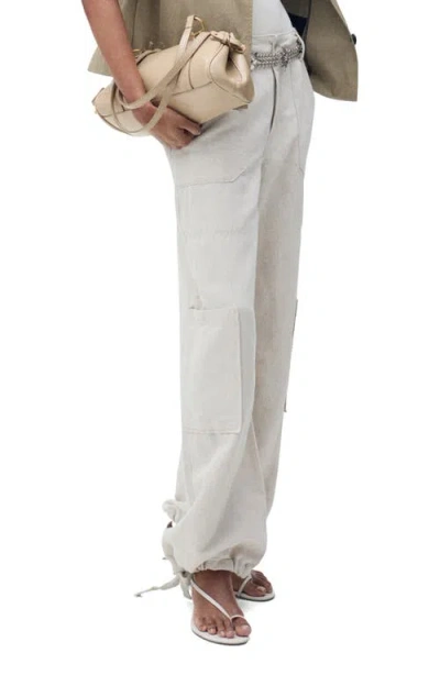 Mango Linen & Cotton Cargo Pants