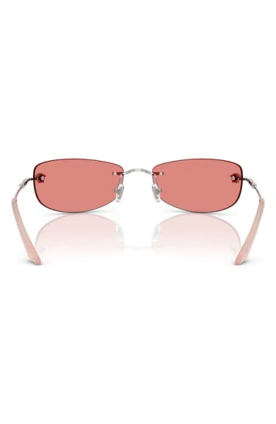 Versace 60mm Rectangular Sunglasses
