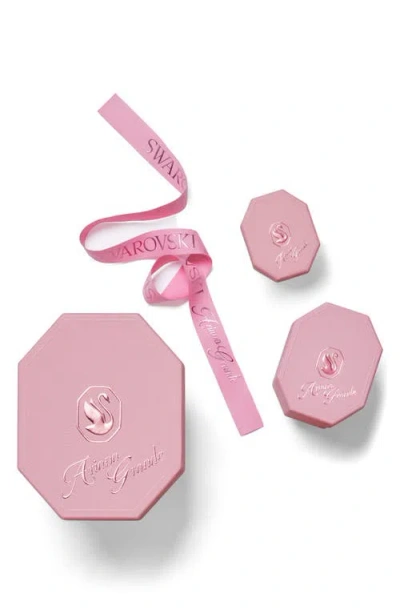 Swarovski X Ariana Grande Angelic Crystal Heart Halo Stud Earrings & Necklace Set