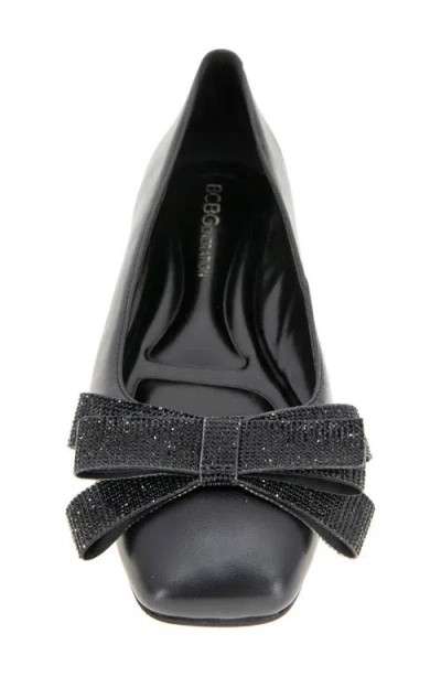 Bcbg Haniba Bow Flat In Black