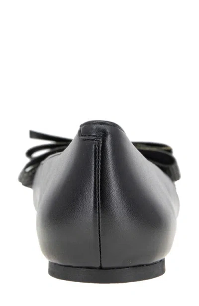 Bcbg Haniba Bow Flat In Black