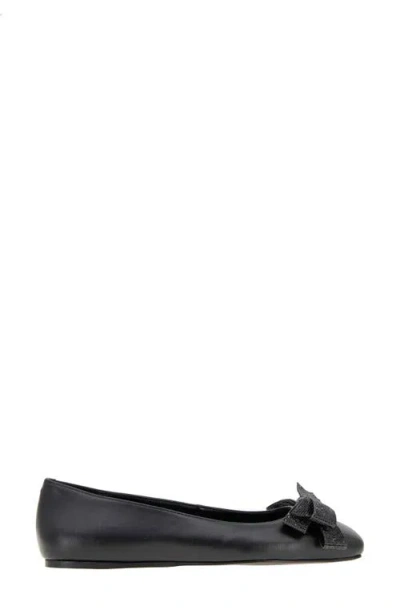 Bcbg Haniba Bow Flat In Black