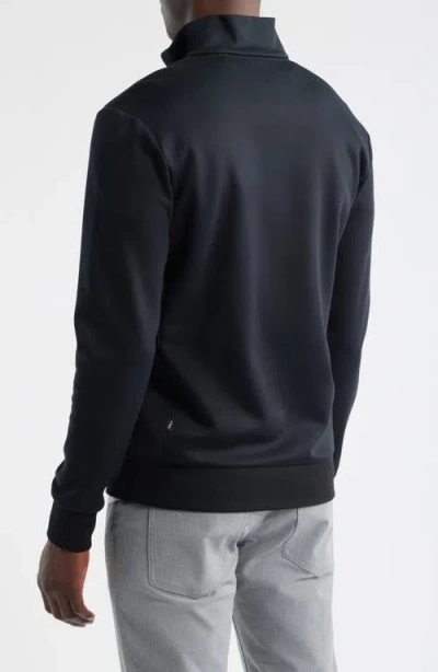 Hugo Boss Boss Sidney Quarter Zip Pullover In Gray