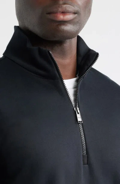 Hugo Boss Boss Sidney Quarter Zip Pullover In Gray