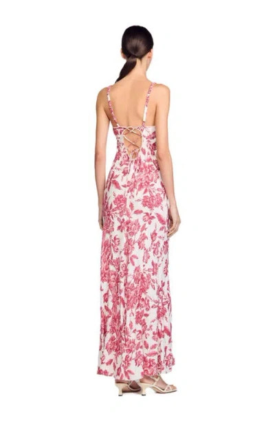 Sandro Floral Print Maxi Dress