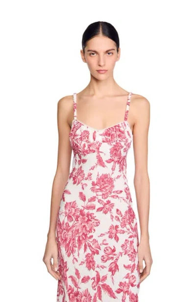 Sandro Floral Print Maxi Dress