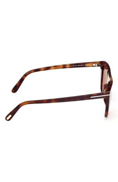 Tom Ford Aslan 56mm Rectangular Sunglasses