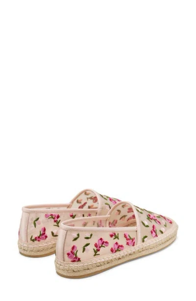 Stuart Weitzman Bareitall Floral Embroidery Espadrille Flat