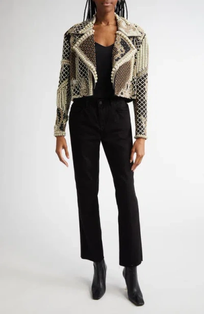 L Agence Kya Embellished Jacket In Multi