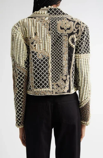 L Agence Kya Embellished Jacket In Multi