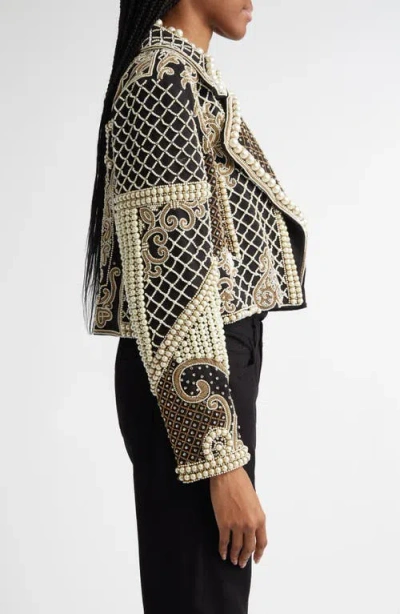 L Agence Kya Embellished Jacket In Multi