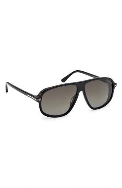 Tom Ford Guillaume 61mm Gradient Pilot Sunglasses