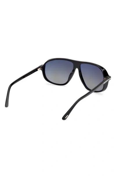 Tom Ford Guillaume 61mm Gradient Pilot Sunglasses