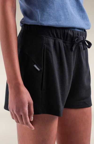 Icebreaker Lyocell & Merino Blend 200 Crush Shorts In Black