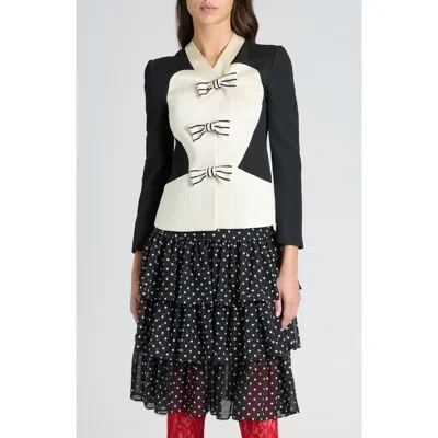 Valentino Garavani Bow Front Virgin Wool Jacket