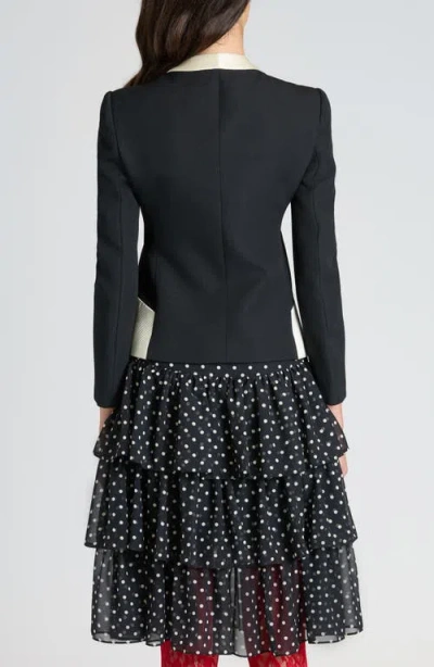 Valentino Garavani Bow Front Virgin Wool Jacket