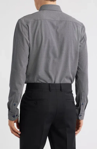 Hugo Boss Boss Roan Kent Slim Fit Button-up Shirt In Gray
