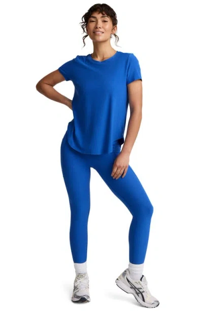 Beyond Yoga On The Down Low T-shirt In Blue