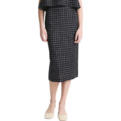 Vince Trellis Plaid Pencil Skirt