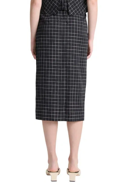 Vince Trellis Plaid Pencil Skirt