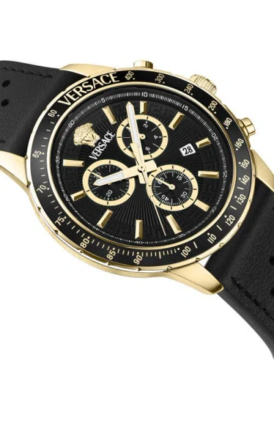 Versace Sport Chronograph Silicone Strap Watch, 44mm