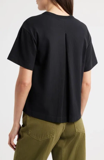 Madewell Back Pleat Classic T-shirt In Black