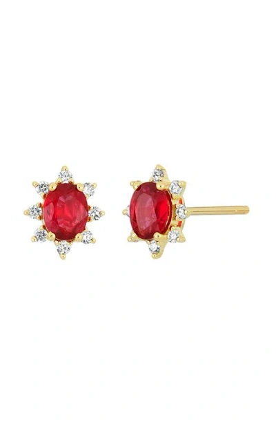 Bony Levy El Mar Ruby & Diamond Stud Earrings