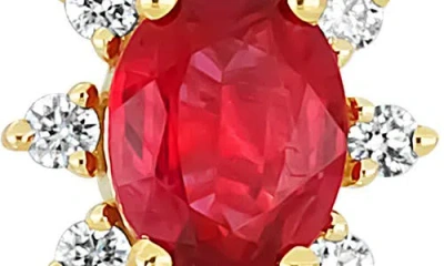 Bony Levy El Mar Ruby & Diamond Stud Earrings