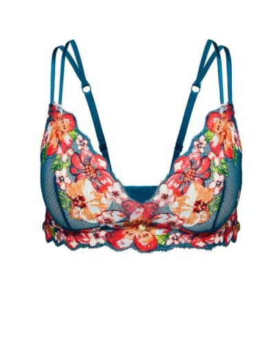 Adore Me Martha Unlined Bralette Bra In Blue