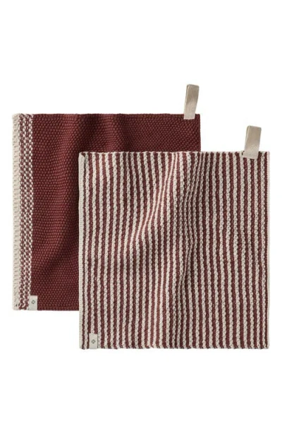 Coyuchi Shasta Set Of 2 Organic Cotton Dish Cloths