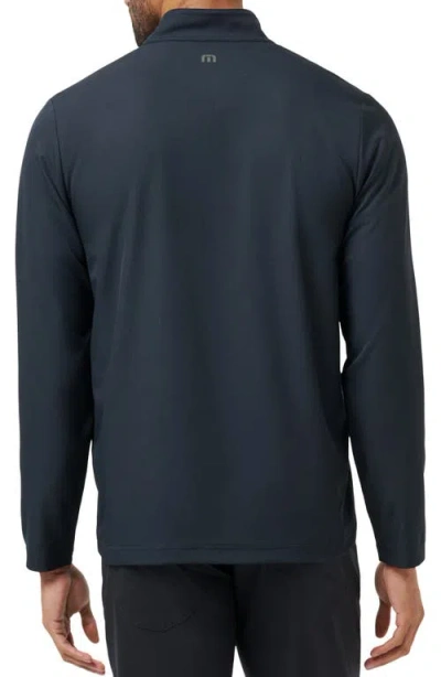 Travismathew Quick Jaunt Quarter Zip Pullover In Blue