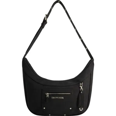 True Religion Suede Zip Top Hobo