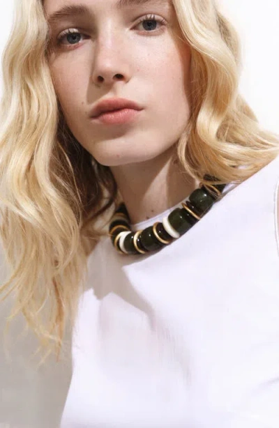Mango Crop Top With Bow On The Back White In White