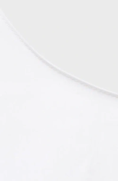 Mango Crop Top With Bow On The Back White In White