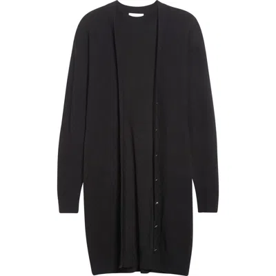 Rabanne Layered Look Wool Blend Sweater Dress