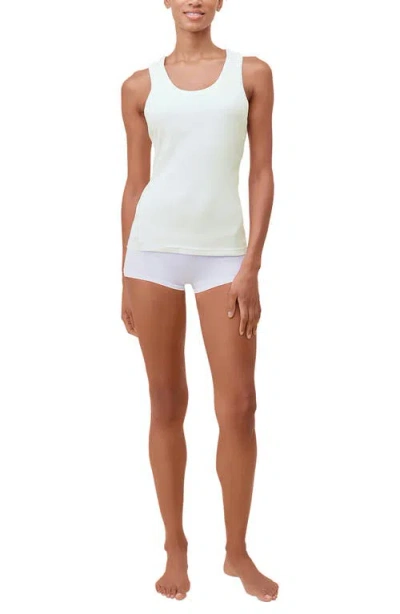 Papinelle Milla Stretch Cotton Rib Tank Top In White