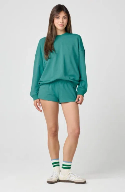 Florence By Mills Sporty French Terry Sweat Shorts In Green