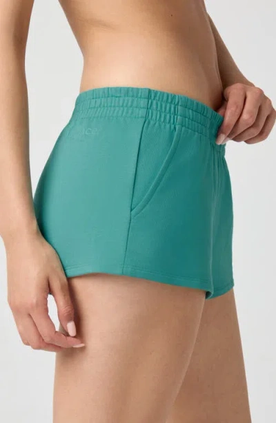 Florence By Mills Sporty French Terry Sweat Shorts In Green