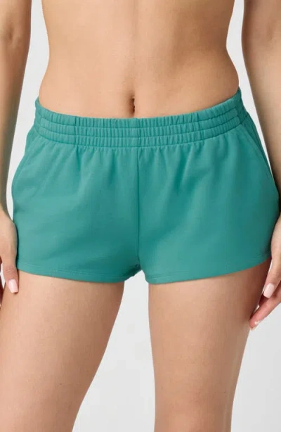 Florence By Mills Sporty French Terry Sweat Shorts In Green