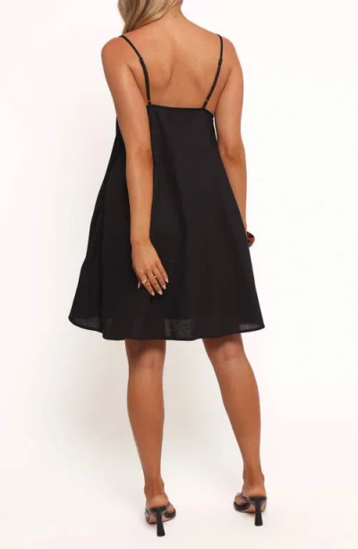 Petal And Pup Petal & Pup Silvia Cotton & Linen A-line Dress In Black