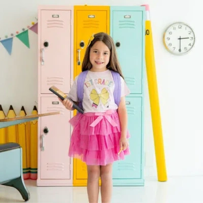 Sweet Wink Raspberry Bow Tiered Tutu In Pink