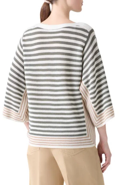 Akris Punto Stripe Virgin Merino Wool Sweater