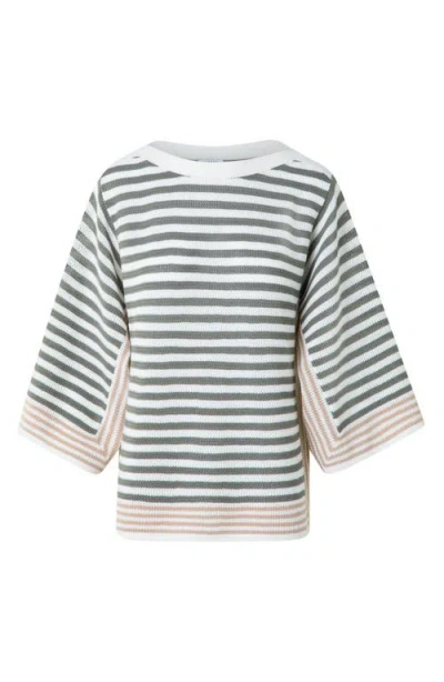 Akris Punto Stripe Virgin Merino Wool Sweater