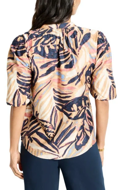 Nic + Zoe Nic+zoe Terracotta Garden Cotton Top In Neutral