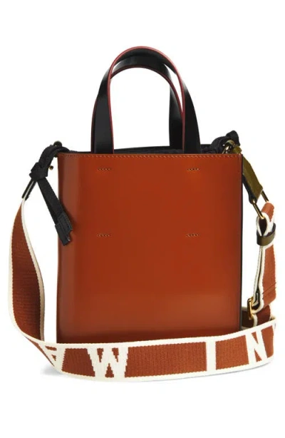 Marni Mini Museo Colorblock Leather Tote