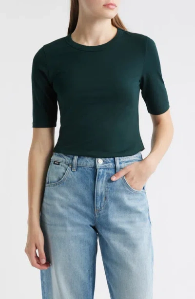 Hugo Boss Boss Efita Short Sleeve T-shirt In Green