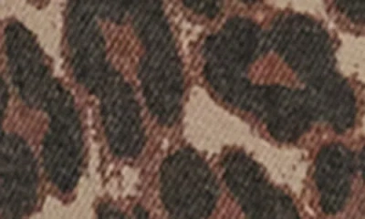 Daze Shy Leopard Print Kick Flare Jeans