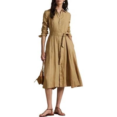 Polo Ralph Lauren Long Sleeve Linen Shirtdress