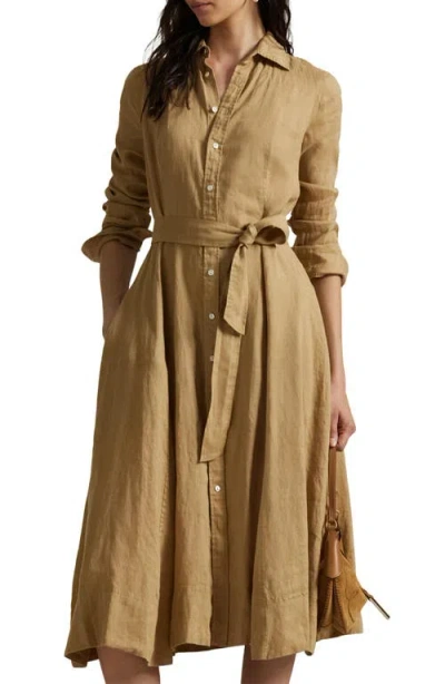 Polo Ralph Lauren Long Sleeve Linen Shirtdress