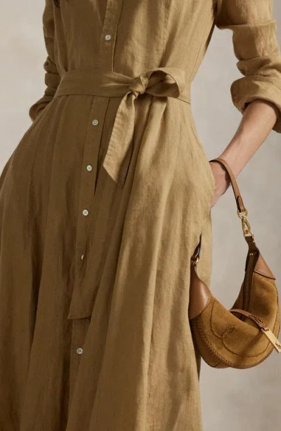 Polo Ralph Lauren Long Sleeve Linen Shirtdress